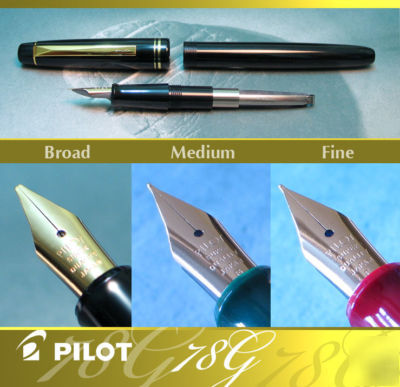 Pilot 78G fine (f) japan, 4 colors to choose from 