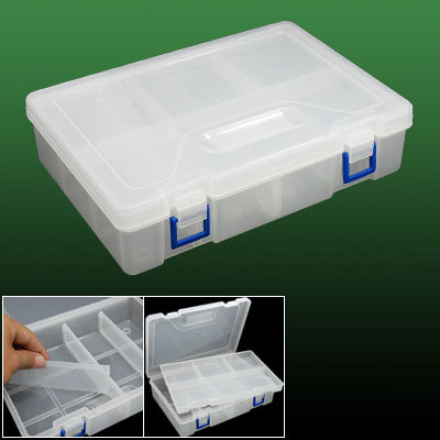 Separable electronic components plastic box organizer
