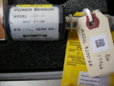 Boonton 4200 rf microwatt meter with 4200-6E, 4200-4E