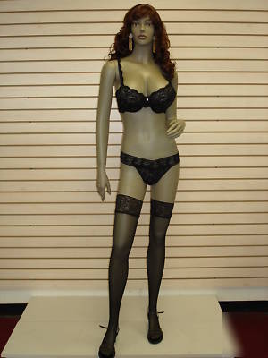 Brown black busty female mannequin sy-0102 / with wig