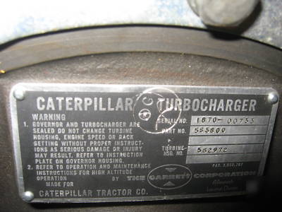 Caterpillar turbocharger for D342C indus. engine 5S3800