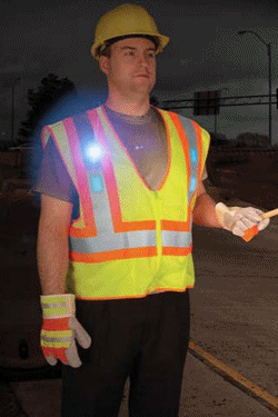Class ii strobe light safety vest - professional grade