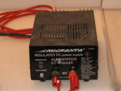 Micronta regulated dc ps tested & working unit 13VOLT