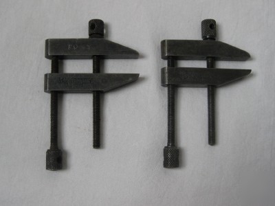 2 l.s. starrett 161 b parallel machinist tool clamps