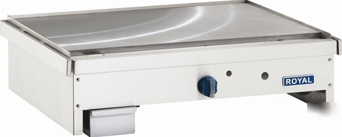 Countertop heavy duty thermostatic griddle royal rtg-24