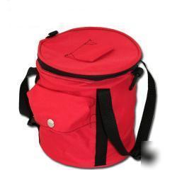 Mini colapsible throw line bag (red)