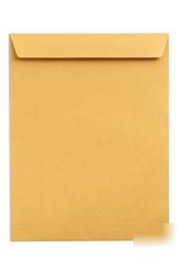 New brown craft envelope - gummed end flap 