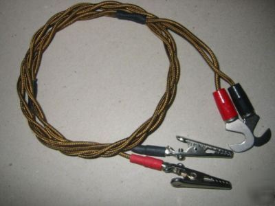 New electronics cable crocodile clip power supply leads 