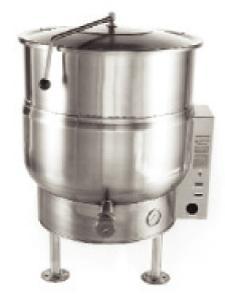 New intek electric stationary steam kettle, 30-gal., 