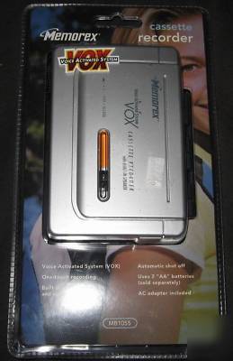 New memorex voice activated handheld cassette recorder 