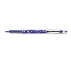 P500 gel ink rollerball pen, extra fine tip, purple ink