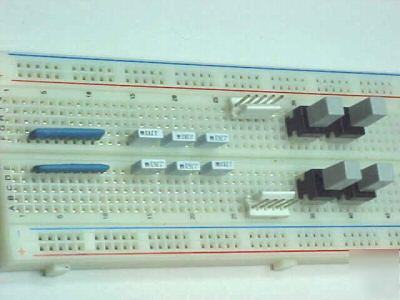 Qty 2 solderless breadboards with free parts kit