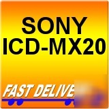 Sony icd-MX20 handheld portable digital voice recorder