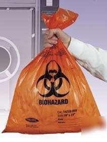 Tufpak autoclavable biohazard bags, 2.0 mil 14220-026