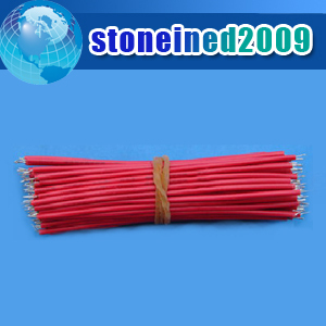 100PCS red 10CM tin dipped wire 0.4MM [ES12]