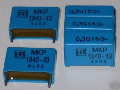 Ero MKP1840-43 polypropylene capacitors 0.3UF /160V 