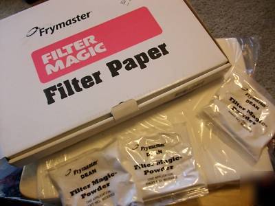 Frymaster filter magic filter paper & powder 8030003 &2