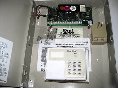 New first alert fc-142C alarm panel w/key pad & trans. 