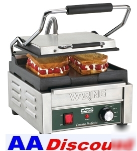 New waring panini sandwich grill WPG150B 208/240V groov
