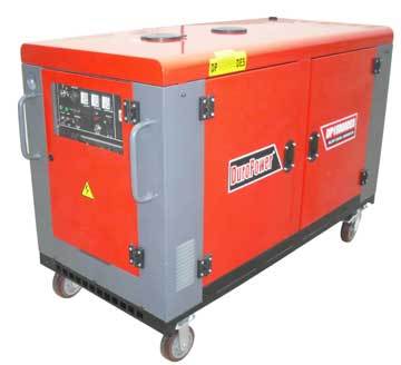 Duropower DP15000DES silent diesel generator w 1800 rpm