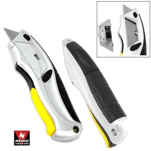 New neiko squeeze style utility knife w/5 blades 00518A