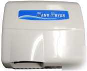New white hand dryer - touchless painted cast alu