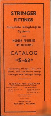 Stringer fittings catalog roughing in plumbing installs