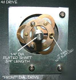 Vernier radio dial assembly 4:1 nice ham cb projects