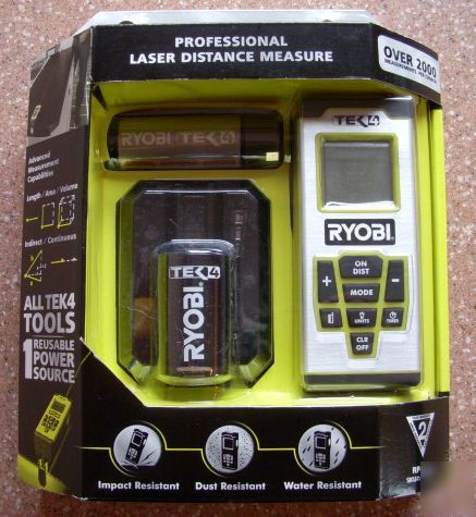 Ryobi tek 4 professional laser distance measure - misb