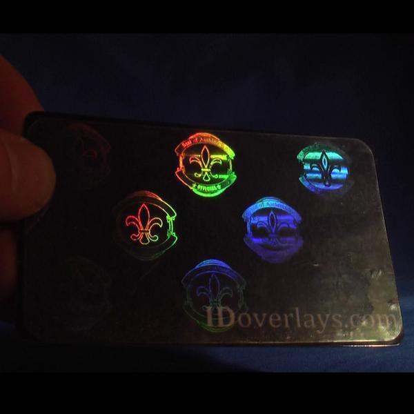 10 id card holograms. teslin, fargo, evolis, zebra pvc 
