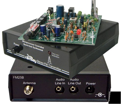 FM25B pro synthesized fm stereo transmitter ramsey kit