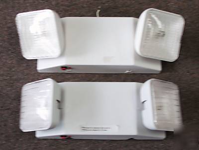 Lot of 2 dual emergency light with battery backup