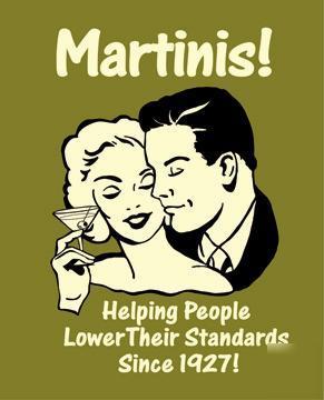 Martinis helping people metal tin sign pub bar tavern 