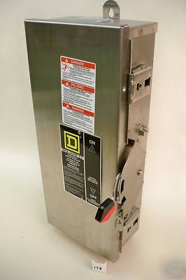 Square d stainless FA100DS w/ FAL360201212 20A breaker