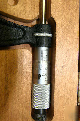 Starrett 200-225 mm micrometer in original wood case