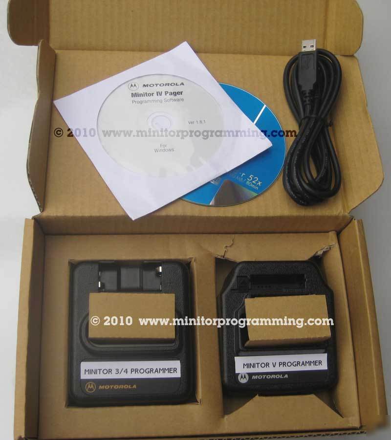 Usb programming kit for minitor 3 4 5 pager iii iv v