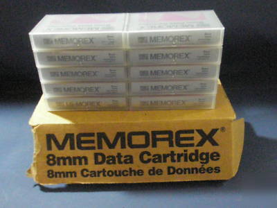 New - memorex 8MM data cartridge â€“ (lot of 10) / 112M