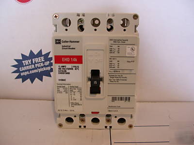 New /used cutler-hammer 15A circuit breaker EHD3015H08