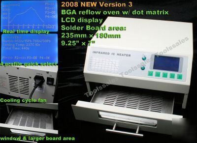 T-962 lcd V3 smt smd bga ic reflow bench top oven 