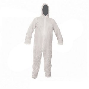 White disposable boilersuit overall. large.