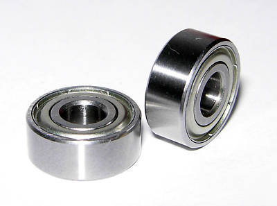 (10) R3-zz shielded ball bearings, 3/16 x 1/2
