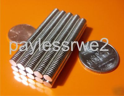 500 N40 5 x 1MM thick neo rare disc magnets $19.99