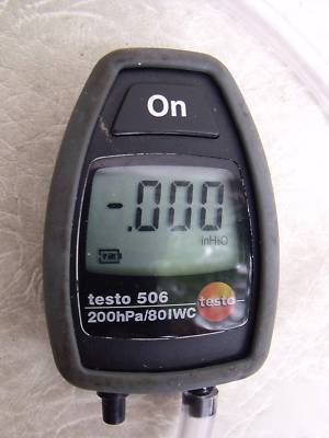 A good working testo 506 portable digital manometer
