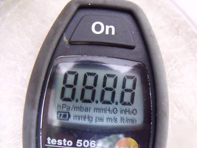 A good working testo 506 portable digital manometer