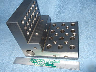 Angle plate step toolmaker machist tapped 1/4 ground 3B