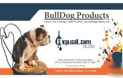 Bulldog aqualam clear coating gloss for wr canvas 1 qt