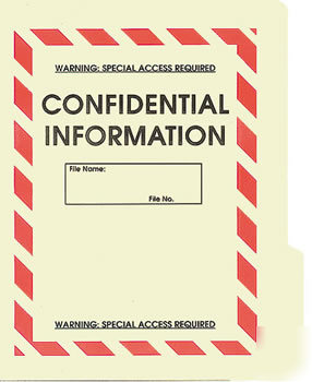 Confidential file folder