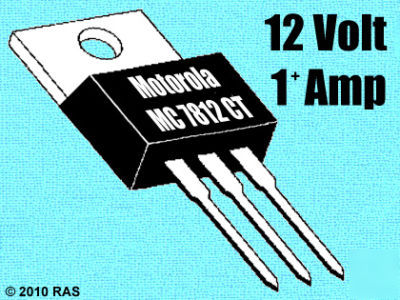 (100) 7812 +12 volt regulators motorola MC7812CT