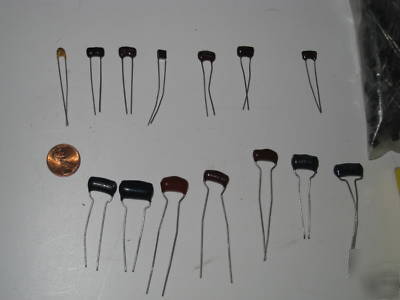 1100 mica dipped axial radial lead assorted capacitors