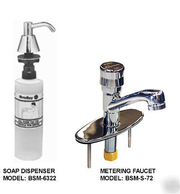 Ada, hand sink multi-station 2, vandal resistant faucet